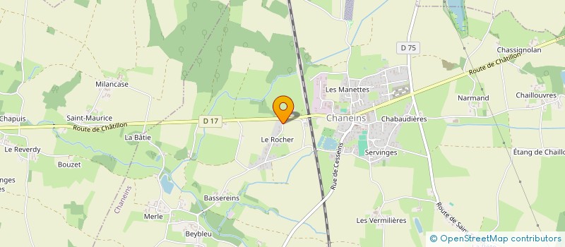 localisation de l'entreprise MONSIEUR KEVIN SAMBARDIER  CHANEINS