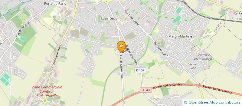 localisation de l'entreprise MONSIEUR KEVIN SAMIER  CAMBRAI