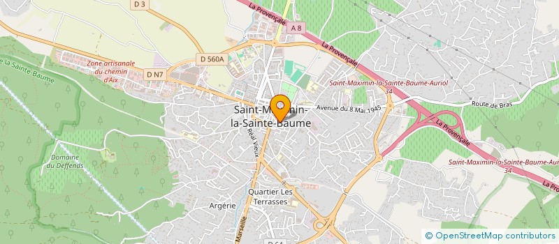 localisation de l'entreprise MONSIEUR KEVIN SANCHEZ à SAINT-MAXIMIN-LA-SAINTE-BAUME