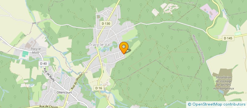localisation de l'entreprise MONSIEUR KEVIN SANCHEZ  TRACY-LE-VAL