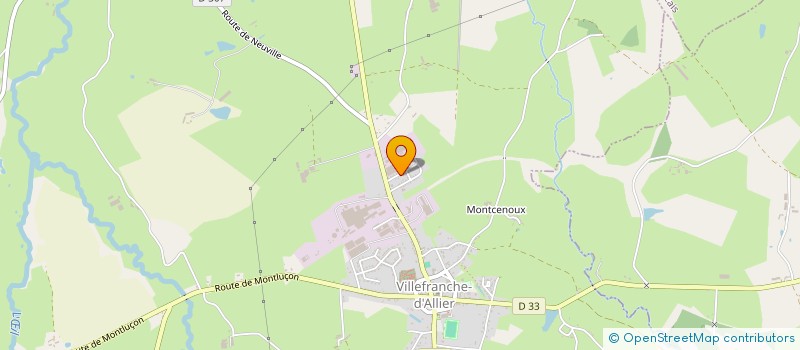 localisation de l'entreprise MONSIEUR KEVIN SARTIN  VILLEFRANCHE-D'ALLIER