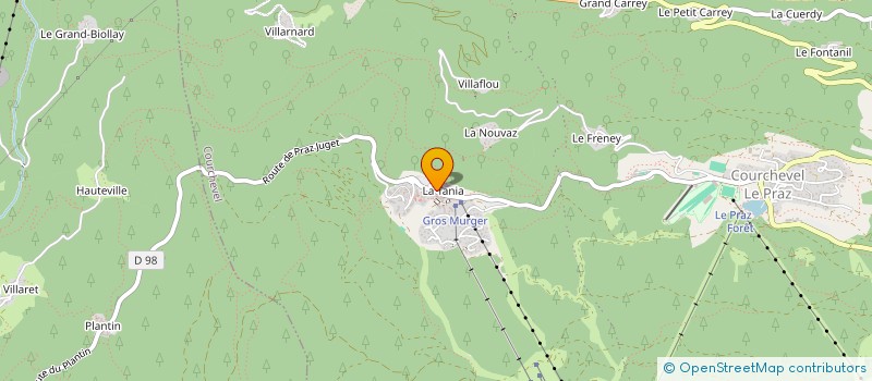 localisation de l'entreprise MONSIEUR KEVIN SAUMADE à COURCHEVEL