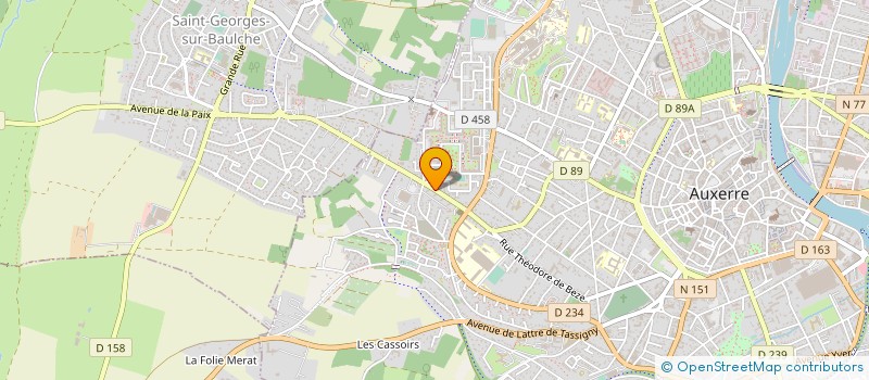 localisation de l'entreprise MONSIEUR KEVIN SAUVADE à AUXERRE