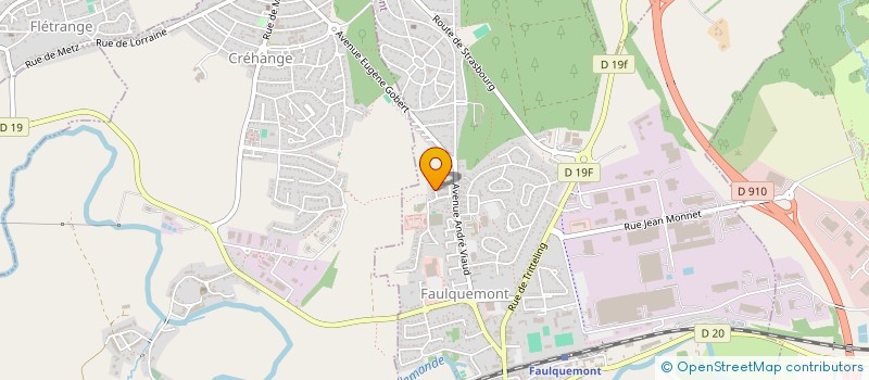 localisation de l'entreprise MONSIEUR KEVIN SCHAFER  FAULQUEMONT