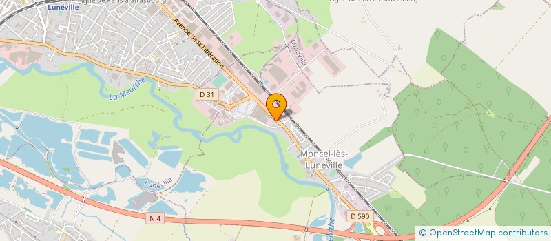 localisation de l'entreprise MONSIEUR KEVIN SCHERER  MONCEL-LES-LUNEVILLE