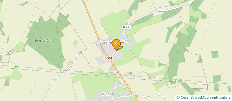 localisation de l'entreprise MONSIEUR KEVIN SCUDERINI  SOREL-EN-VIMEU