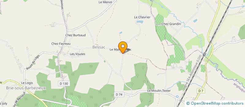 localisation de l'entreprise MONSIEUR KEVIN SEGUY  BESSAC