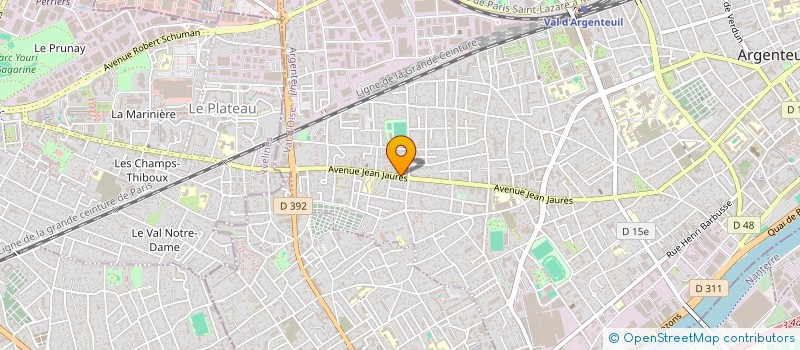 localisation de l'entreprise MONSIEUR KEVIN SELMANI  ARGENTEUIL