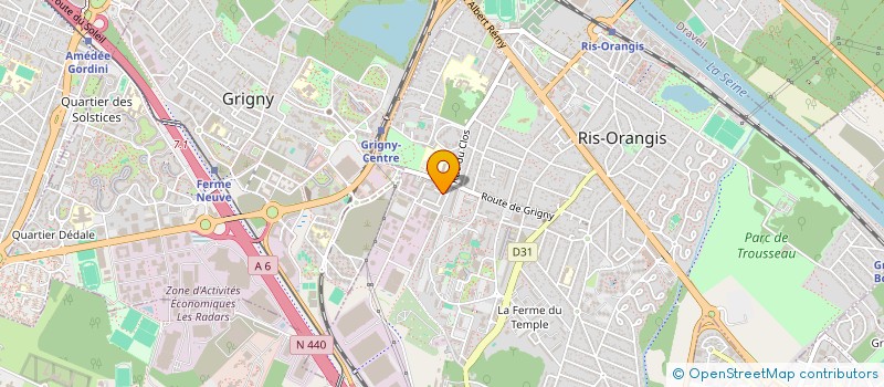 localisation de l'entreprise MONSIEUR KEVIN SELVANADIN  RIS-ORANGIS