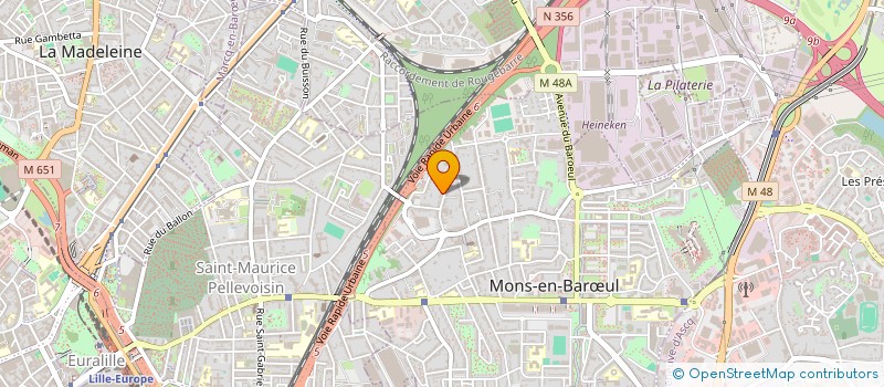 localisation de l'entreprise MONSIEUR KEVIN SENOTIER  MONS-EN-BARUL