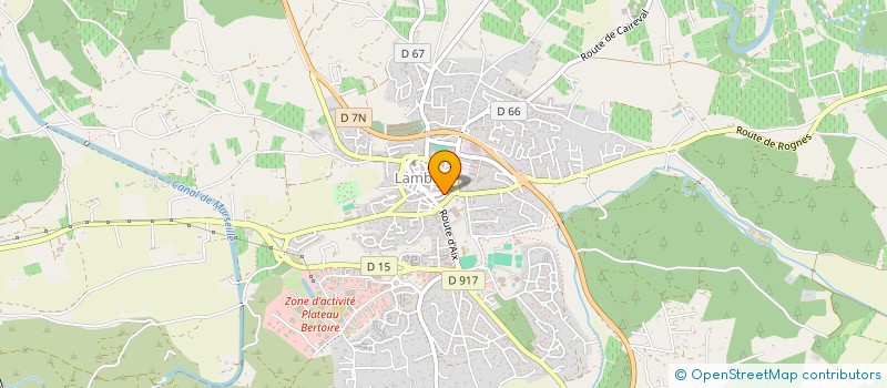 localisation de l'entreprise MONSIEUR KEVIN SEPULVEDA  LAMBESC