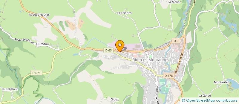 localisation de l'entreprise MONSIEUR KEVIN SERRE à RIOM-ES-MONTAGNES