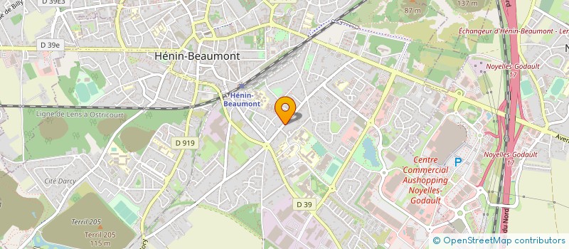 localisation de l'entreprise MONSIEUR KEVIN SERRURIER à HENIN-BEAUMONT