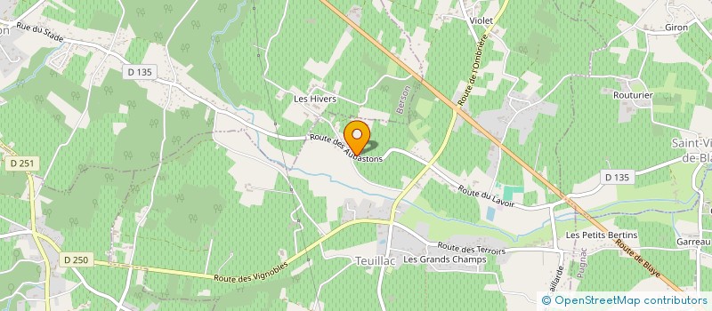 localisation de l'entreprise MONSIEUR KEVIN SICOT  TEUILLAC