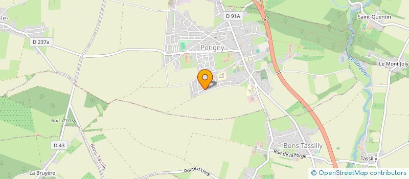 localisation de l'entreprise MONSIEUR KEVIN SIMSEK  POTIGNY