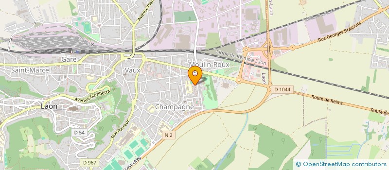 localisation de l'entreprise MONSIEUR KEVIN SIRAT  LAON