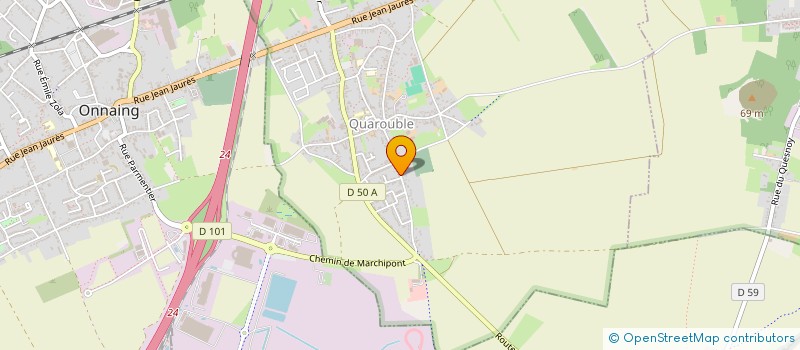 localisation de l'entreprise MONSIEUR KEVIN SKURPEL  QUAROUBLE