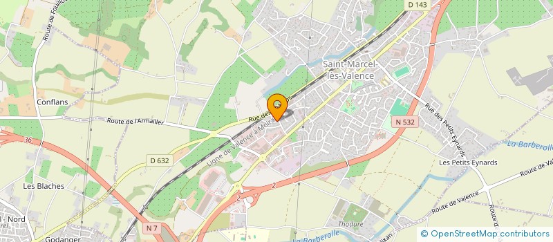 localisation de l'entreprise MONSIEUR KEVIN SLOWINSKI  SAINT-MARCEL-LES-VALENCE