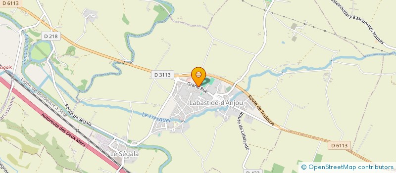 localisation de l'entreprise MONSIEUR KEVIN SOULET  LABASTIDE D ANJOU