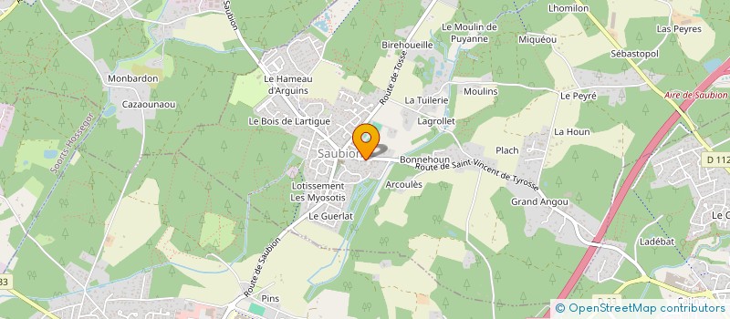 localisation de l'entreprise MONSIEUR KEVIN ST LOUBERT  SAUBION