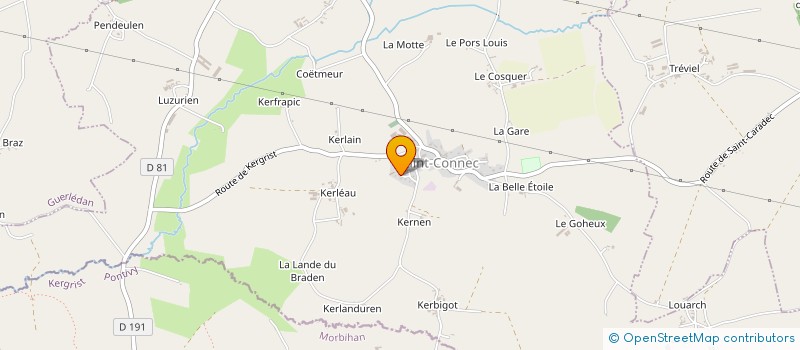 localisation de l'entreprise MONSIEUR KEVIN STANGER  SAINT-CONNEC