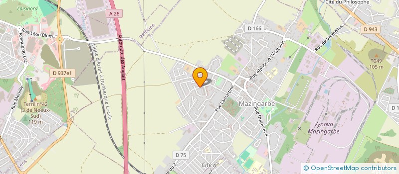 localisation de l'entreprise MONSIEUR KEVIN SUDRAS  MAZINGARBE