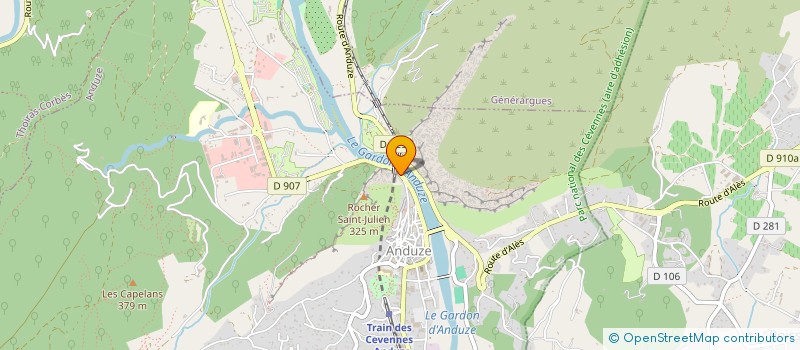 localisation de l'entreprise MONSIEUR KEVIN TABON COLLIN  ANDUZE