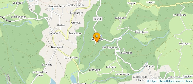 localisation de l'entreprise MONSIEUR KEVIN TASCHET à VOLLORE-VILLE
