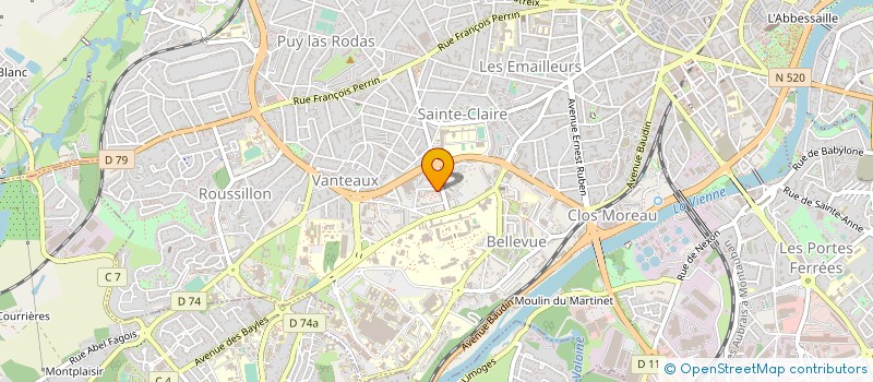 localisation de l'entreprise MONSIEUR KEVIN TELES FERREIRA à LIMOGES