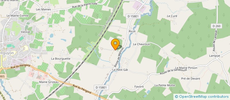 localisation de l'entreprise MONSIEUR KEVIN TERRADE  MONTGUYON