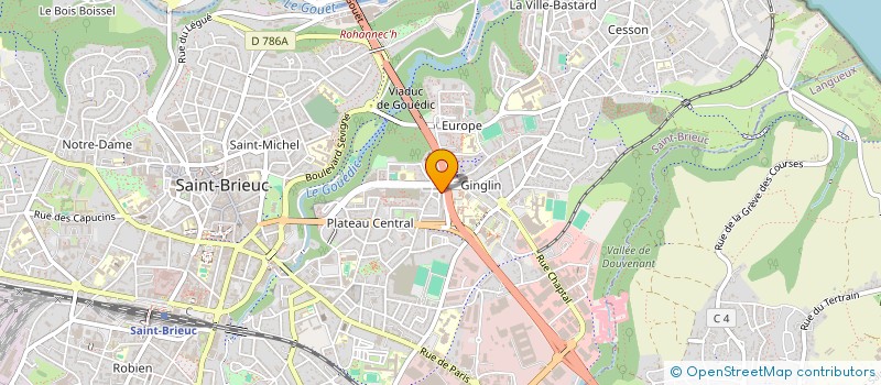 localisation de l'entreprise MONSIEUR KEVIN THALIEN à SAINT-BRIEUC