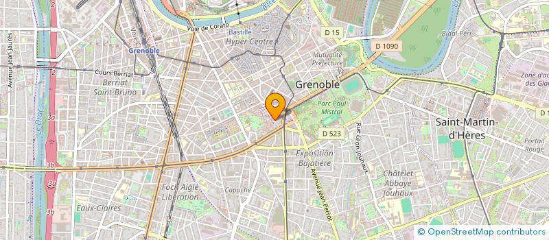 localisation de l'entreprise MONSIEUR KEVIN THEBAUD  GRENOBLE