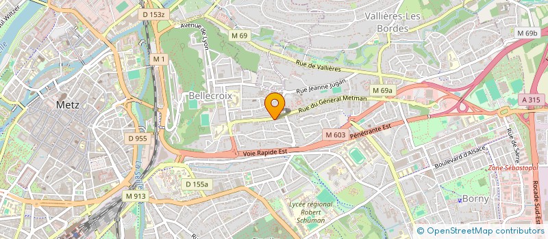 localisation de l'entreprise MONSIEUR KEVIN THELEN  METZ