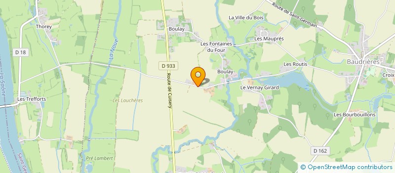 localisation de l'entreprise MONSIEUR KEVIN THIBAULT à BAUDRIERES