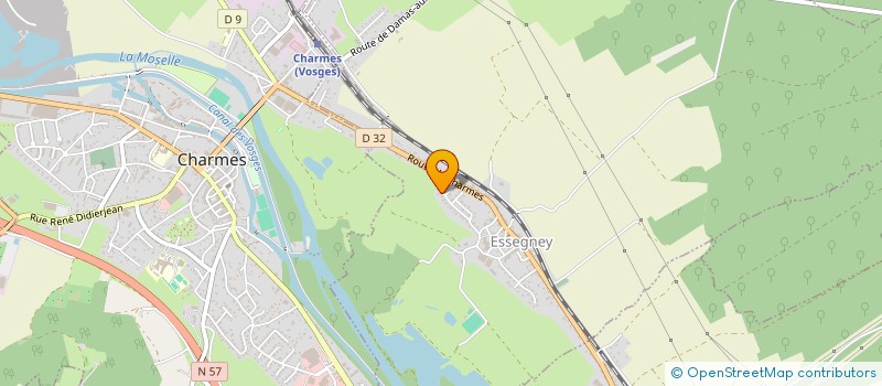 localisation de l'entreprise MONSIEUR KEVIN THIEBAUT  CHARMES