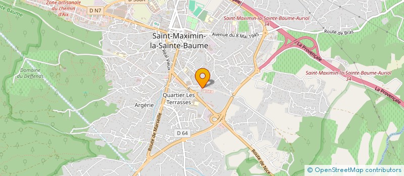 localisation de l'entreprise MONSIEUR KEVIN THIEBAUT à SAINT-MAXIMIN-LA-SAINTE-BAUME