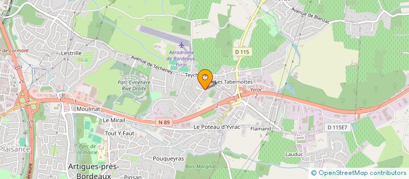 localisation de l'entreprise MONSIEUR KEVIN THOMAS  ARTIGUES-PRES-BORDEAUX