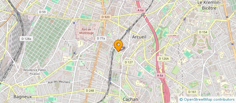 localisation de l'entreprise MONSIEUR KEVIN THOURAULT  ARCUEIL