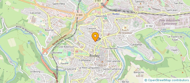 localisation de l'entreprise MONSIEUR KEVIN TIERS  LUC-LA-PRIMAUBE