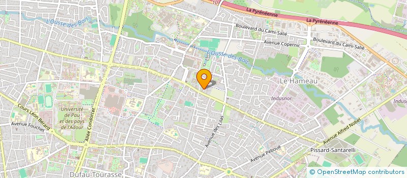 localisation de l'entreprise MONSIEUR KEVIN TILLARD  PAU