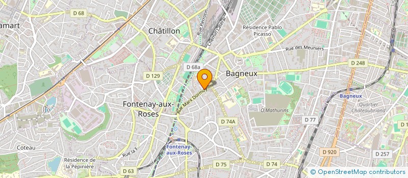 localisation de l'entreprise MONSIEUR KEVIN TIRMARCHE à FONTENAY-AUX-ROSES