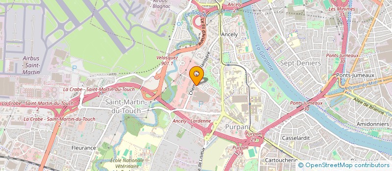 localisation de l'entreprise MONSIEUR KEVIN TONON  TOULOUSE