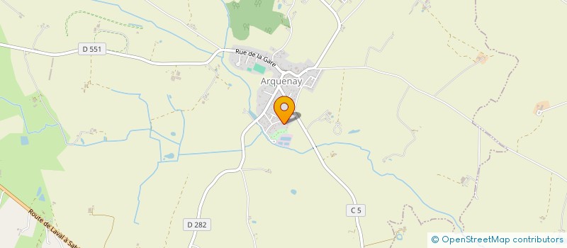 localisation de l'entreprise MONSIEUR KEVIN TOUCHARD--PINSON  ARQUENAY