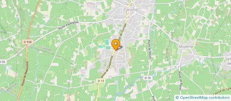 localisation de l'entreprise MONSIEUR KEVIN TOURMENTE  CAROMB