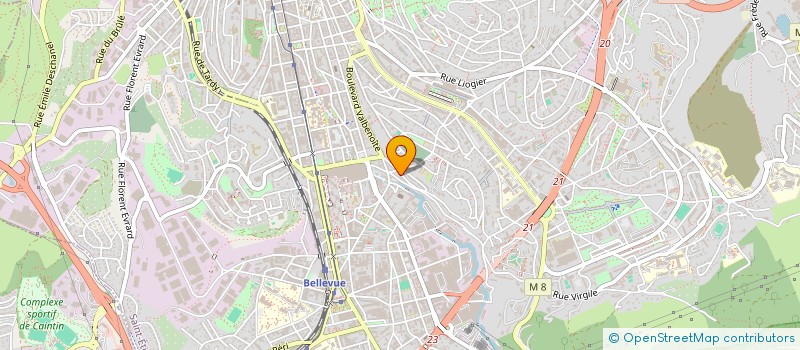 localisation de l'entreprise MONSIEUR KEVIN TOUZEAU  SAINT-ETIENNE