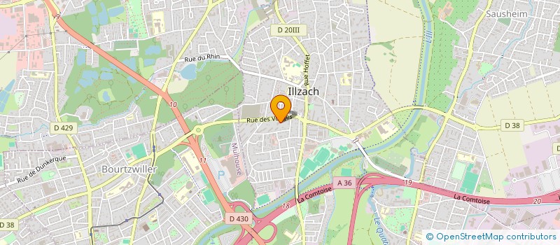 localisation de l'entreprise MONSIEUR KEVIN TREGNAGO  ILLZACH