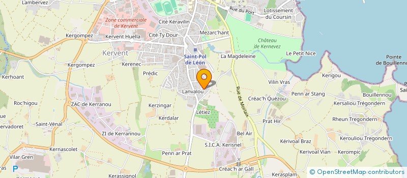 localisation de l'entreprise MONSIEUR KEVIN TREVIEN à SAINT-POL-DE-LEON