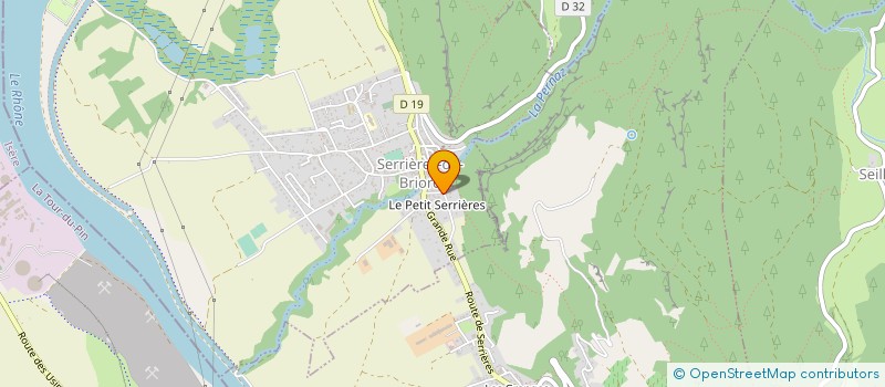 localisation de l'entreprise MONSIEUR KEVIN TROILLE  SERRIERES-DE-BRIORD