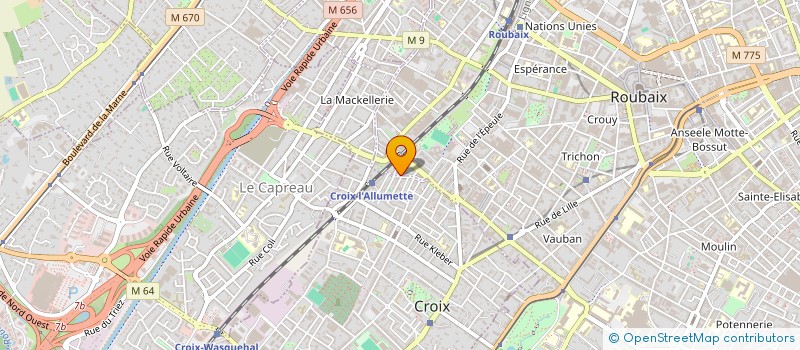 localisation de l'entreprise MONSIEUR KEVIN UMUKUNZI  ROUBAIX