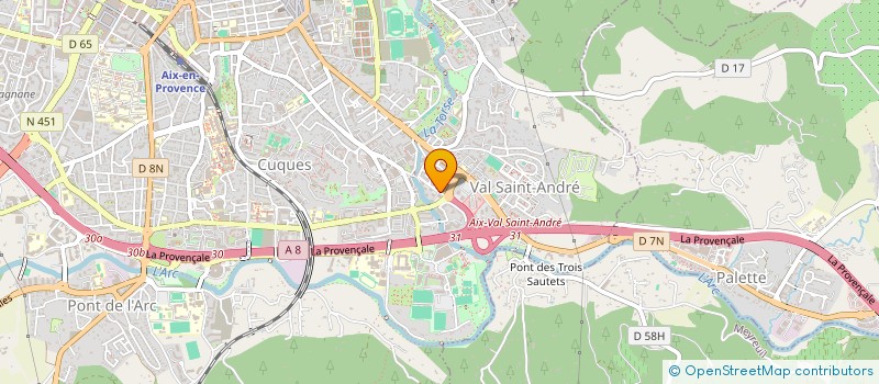 localisation de l'entreprise MONSIEUR KEVIN URETA  AIX EN PROVENCE